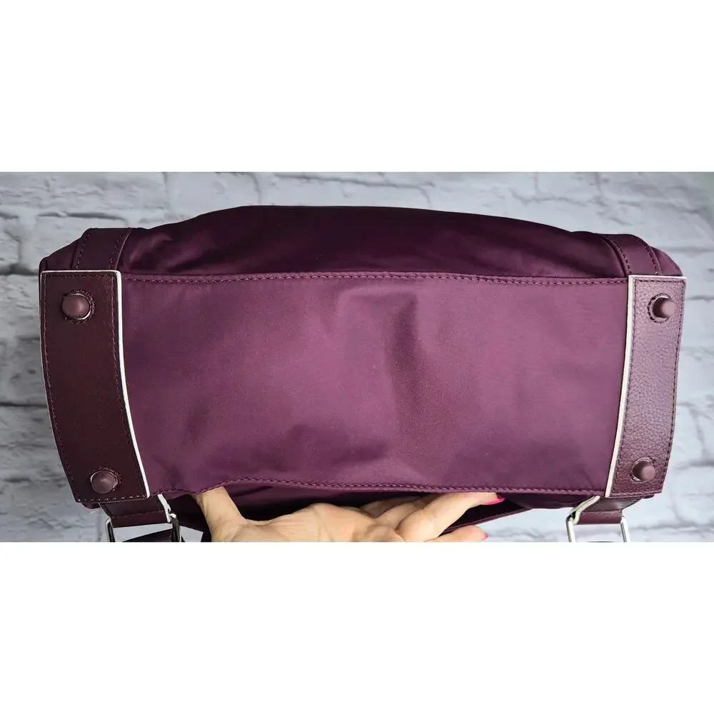 Cole Haan Nylon Convertible Backpack & Crossbody Travel Set Pink Purple - Picture 5 of 16